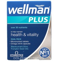 Vitabiotics Wellman Plus Omega 3-6-9