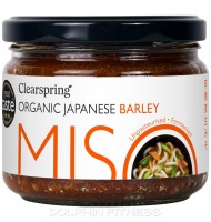 Clearspring Organic Japanese Barley Miso (1 x 300g) Glass Jar