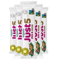 Tropical Wholefoods Just5 Organic Date & Cocoa Bar