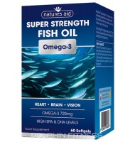 Natures Aid Super Strength Fish Oil Omega-3 720 mg