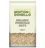 Minton & Donello Organic Porridge Oats