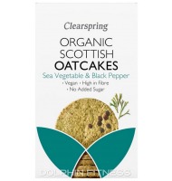 Clearspring Organic Oatcakes Sea Vegetable & Black Pepper