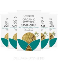 Clearspring Organic Oatcakes Sea Vegetable & Black Pepper