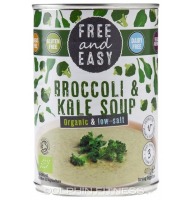 Free & Easy Organic & Low Salt Broccoli & Kale Soup
