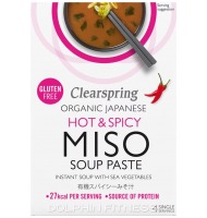 Clearspring Organic Instant Miso Soup Paste Hot & Spicy