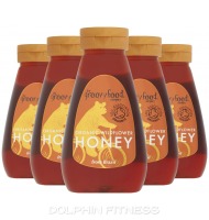 The Groovy Food Company Organic Wildflower Honey (6 x 340g) Squeezy
