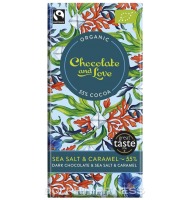 Chocolate and Love Dark Chocolate With Sea Salt & Caramel