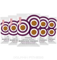 Clearspring Organic Japanese Brown Rice Crackers Black Pepper & Tamari