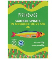 Fish4Ever Smoked Sprats in Organic Olive Oil