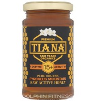 Tiana Organics Raw Active Pyrenees Mountain Honey 15+