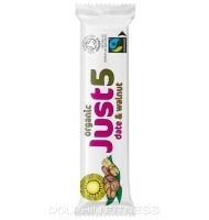 Tropical Wholefoods Just5 Organic Date & Walnut Bar