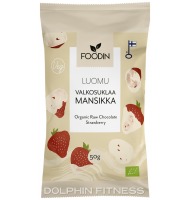 Foodin Organic Raw White Chocolate Strawberry