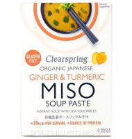Clearspring Organic Instant Miso Soup Paste Ginger and Turmeric