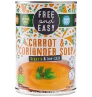 Free & Easy Organic & Low Salt Carrot & Coriander Soup
