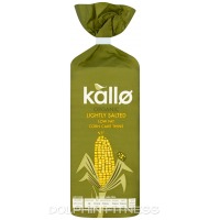 Kallo Organic Lightly Salted Low Fat Corn Cake Thins