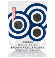 Clearspring Organic Black Sesame & Tamari Brown Rice Crackers