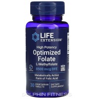 Life Extension High Potency Optimized Folate L-Methylfolate 8500 mcg