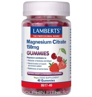 Lamberts Magnesium Citrate 150mg (40 Gummies) Cherry & Strawberry