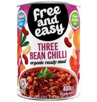 Free & Easy Organic Three Bean Chilli