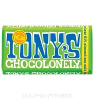 Tony's Chocolonely 51% Cocoa Vegan Bar (1 x 180g) Dark Almond Sea Salt