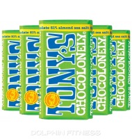 Tony's Chocolonely 51% Cocoa Vegan Bar (15 x 180g) Dark Almond Sea Salt