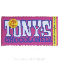 Tony's Chocolonely 28% Cocoa Large Bar (1 x 180g) White Raspberry Popping Candy