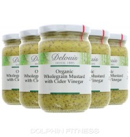 Delouis Organic Wholegrain Mustard with Cider Vinegar