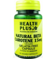 Health Plus Natural Beta Carotene 15 mg