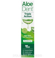 Aloe Dent Triple Action Aloe Vera Fluoride Free Toothpaste